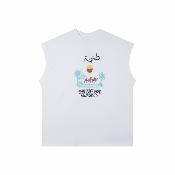 Vetements Other - Vetements White Tee with Yellow and Maroon Graphic